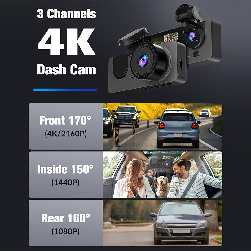 4K Car Dash Cam For Night Vision And All Day Parking 8420859281539-1