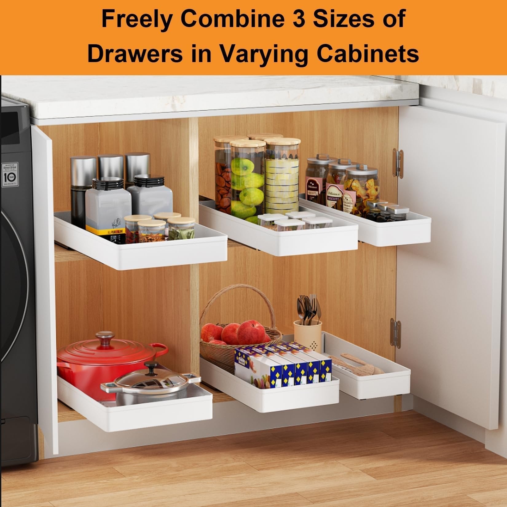 Adjustable Rack For Maximizing Kitchen Space And Easy Storage 15110572835142-1