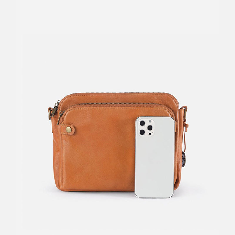 Three-Layer Leather Crossbody Shoulder & Clutch Bag 8490856546606-1