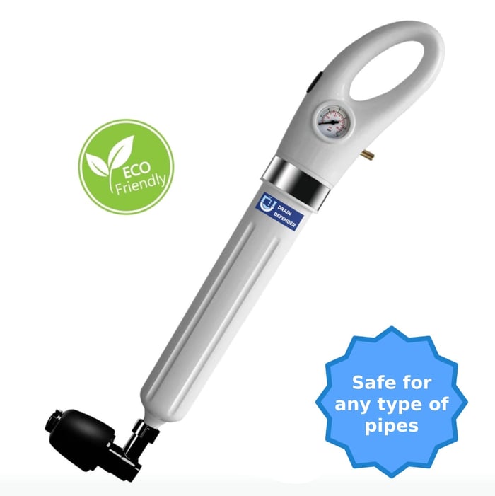 Rechargeable High Pressure Toilet Plunger Drain Clog Remover With Attachments 8545322434862-1