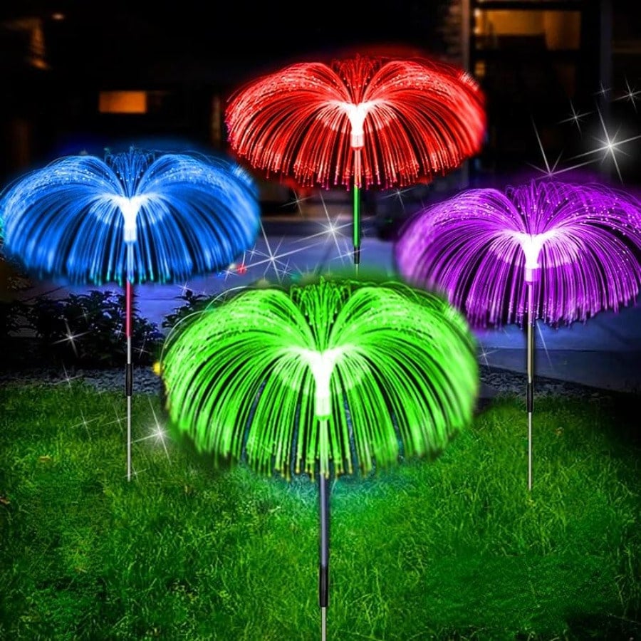 Solar Garden Lights | Jellyfish Design with Color-Changing & Warm White Modes | 75cm 15170500034886-1
