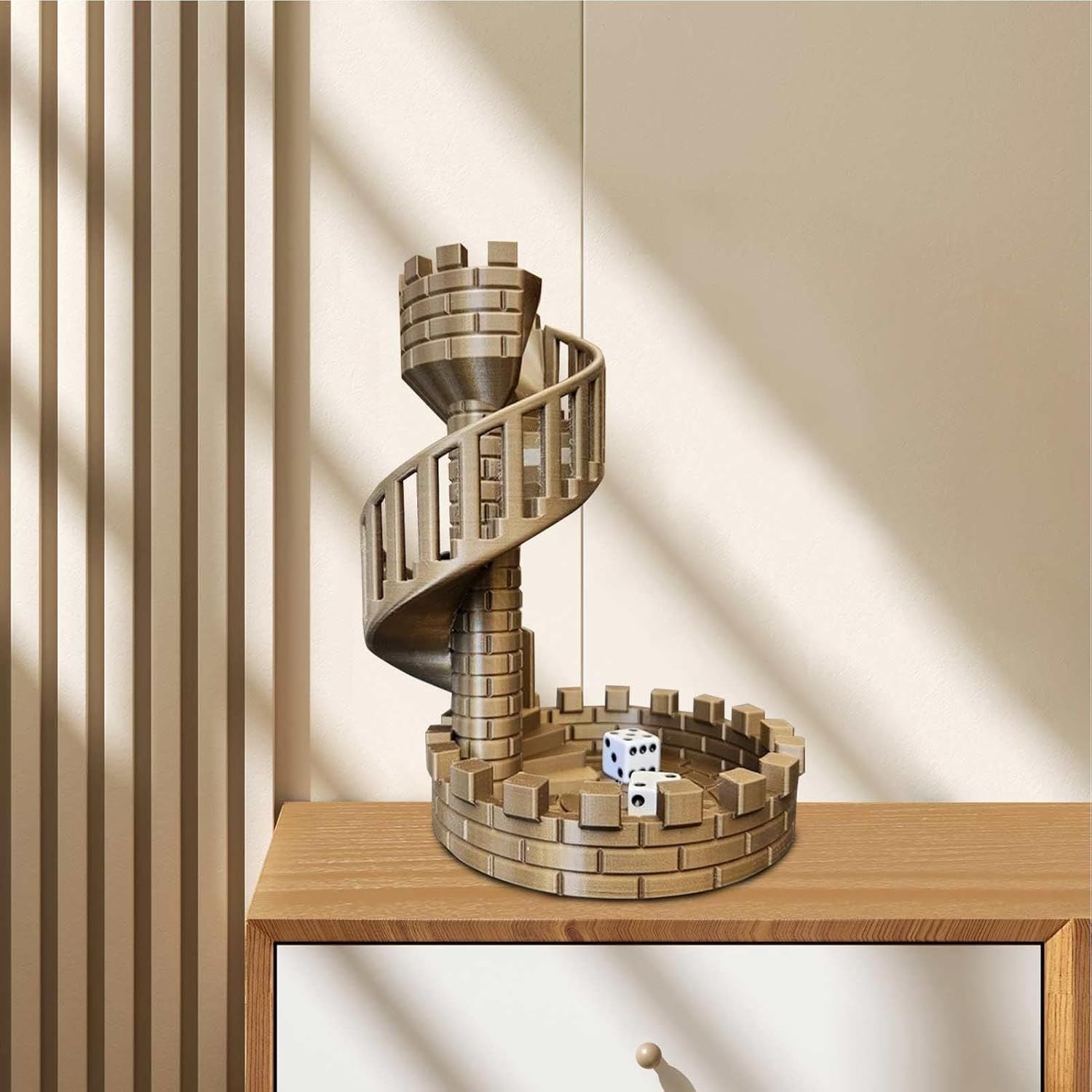 3D Printed Dice Tower – Board Game Accessory & Display Ornament 10082477408558-1