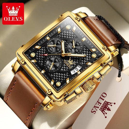 Automatic Mechanical Watch Diamond Crown Dress Business Gold 8496128164142-1