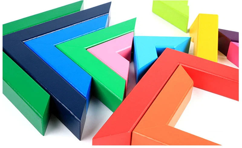 Wooden Rainbow Blocks for Creative and Educational Play 15150762197337-1