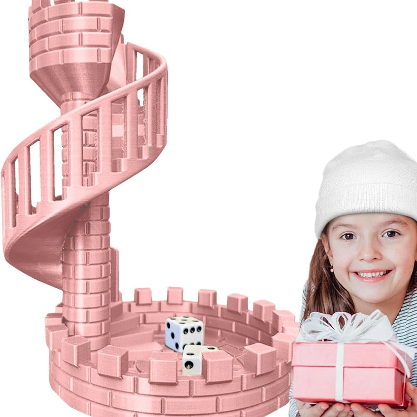 3D Printed Dice Tower – Board Game Accessory & Display Ornament 10082477408558-1