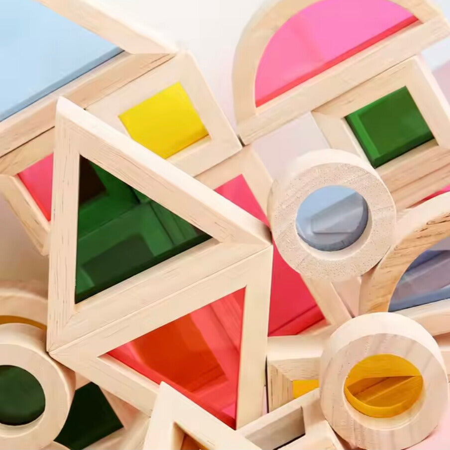 Wooden Rainbow Puzzle for Toddlers’ Color Learning and Fine Motor Skills 10397598351694-1