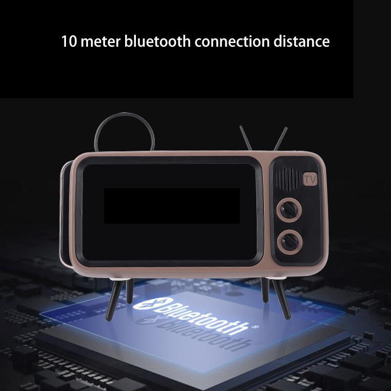 Retro TV Bluetooth Speaker+ Mobile Phone Holder 6851982065764-1