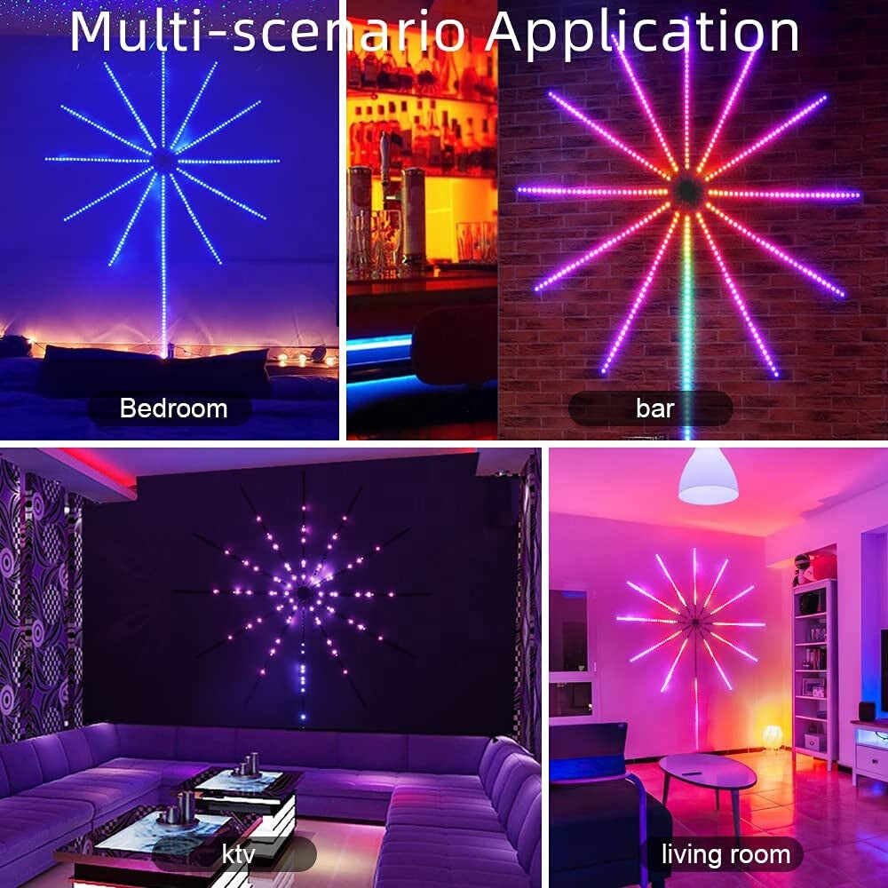 Smart Firework String Lights Music Sync Remote Timer Indoor Outdoor 8496127213870-1