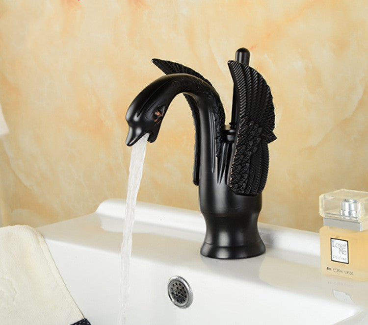 Washbasin Faucet Antique Copper Faucet Bathroom Hand Stand 9004873711918-1