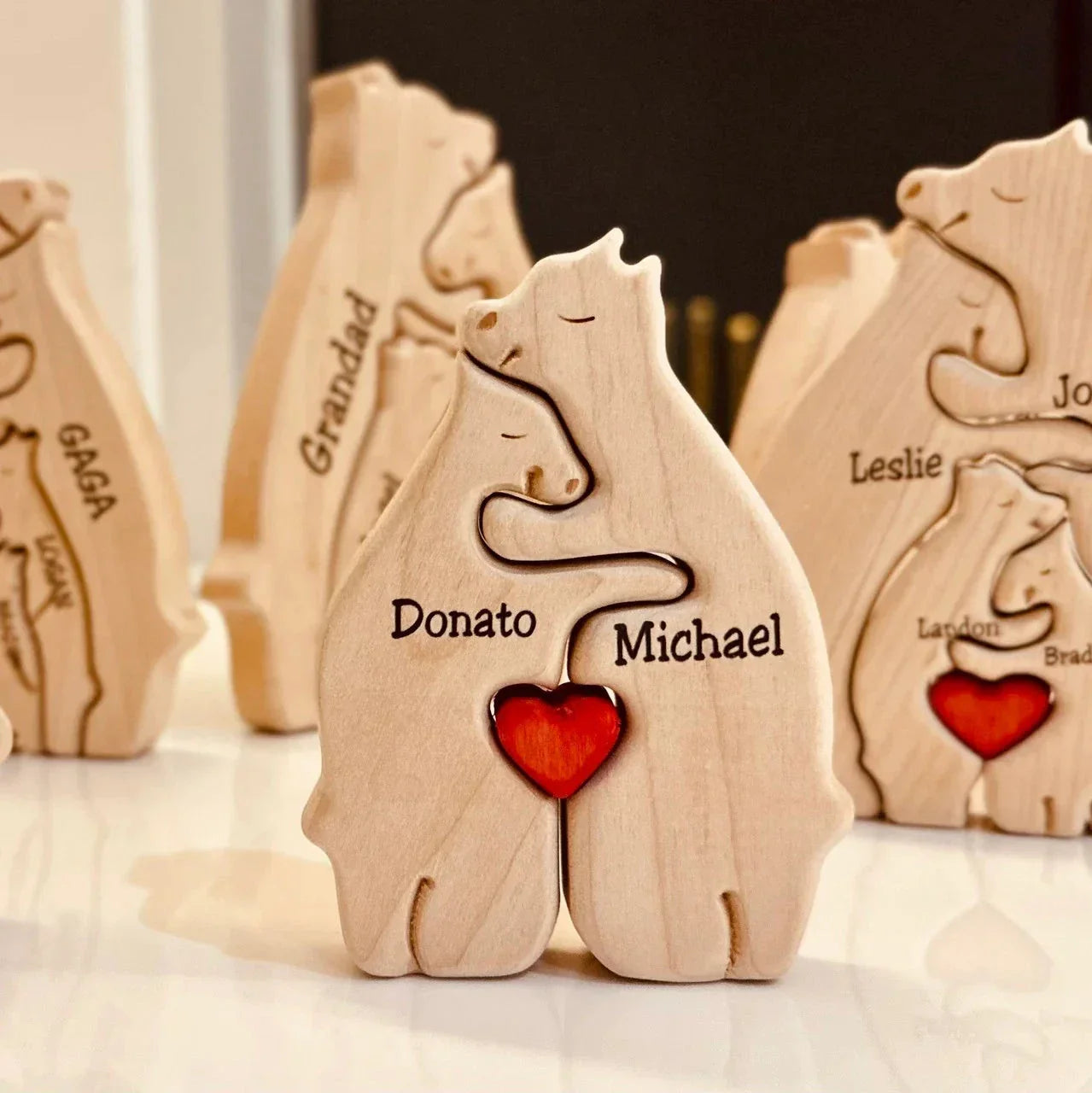 Wooden Family Puzzle for Heartwarming Home Décor and Meaningful Gift 15089197515078-1
