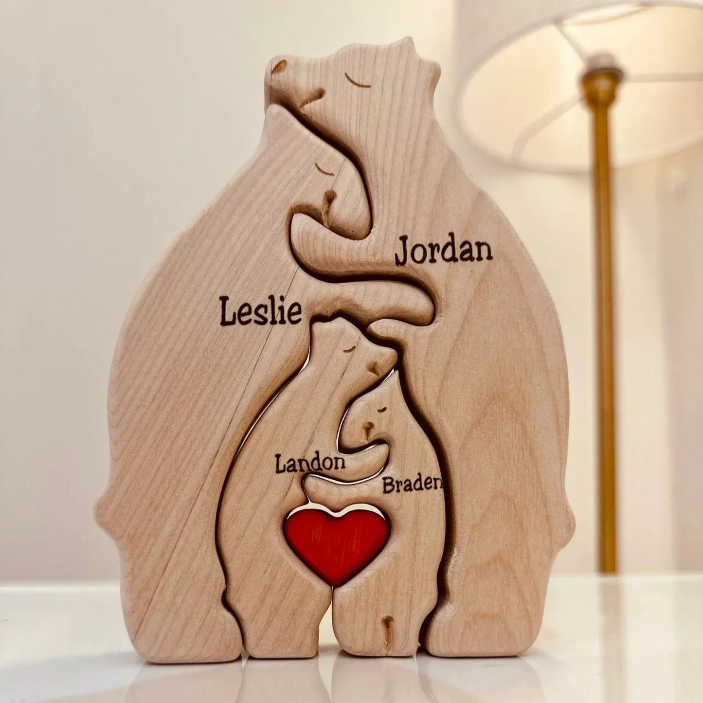 Wooden Family Puzzle for Heartwarming Home Décor and Meaningful Gift 15089197515078-1