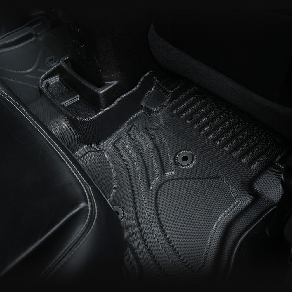 MKR Non-Slip Durable TPE ECO Car Floor Mat Compatible With Jeep Wrangler JL 4xe Not For 2 Door 3 PCS 8995462480092-1