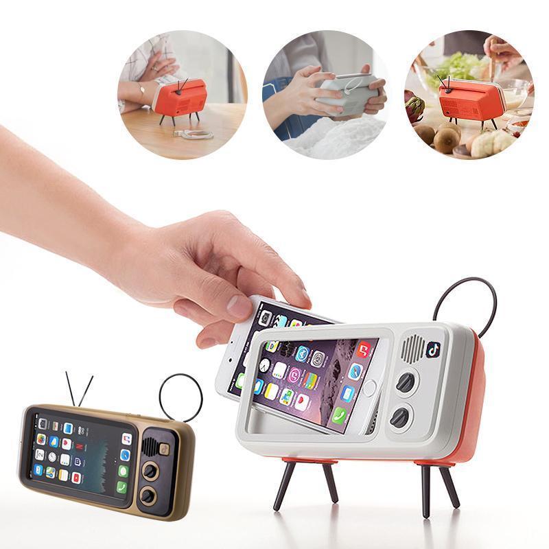 Retro TV Bluetooth Speaker+ Mobile Phone Holder 6851982065764-1