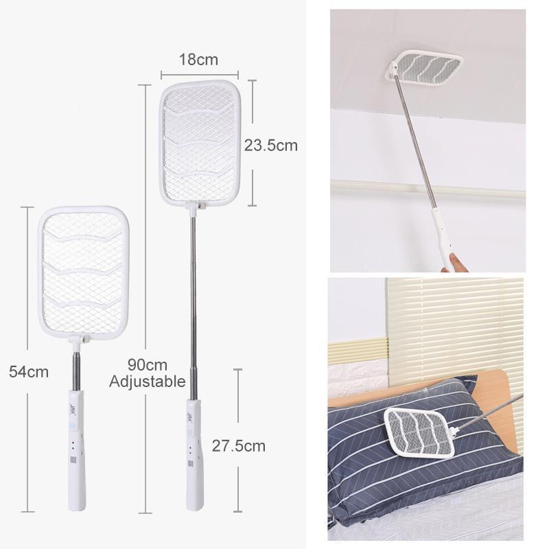 Telescopic Electric Mosquito Swatter With Rechargeable Battery And USB Charging 6851957293156-1