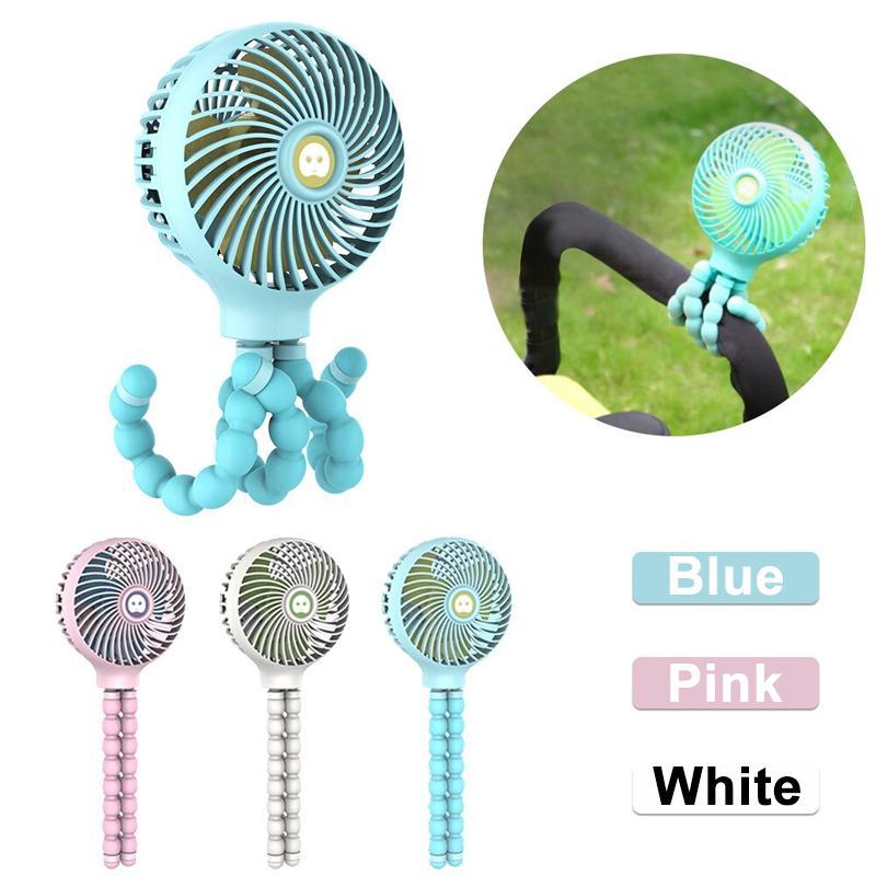 Mini Deformable Portable Fan With Adjustable Stand And USB Rechargeable Design 6852056678500-1