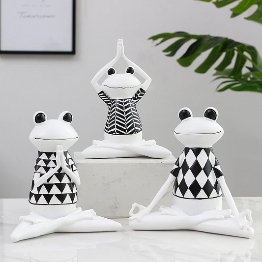 Yoga Meditation Frog Ornament For Peaceful Zen Garden Home Decoration 6850474246244-1