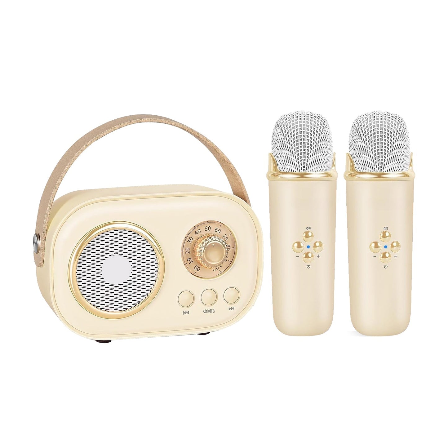 Bluetooth Karaoke Machine With Dual Microphones Kids Portable Singing Fun 14906003554630-1