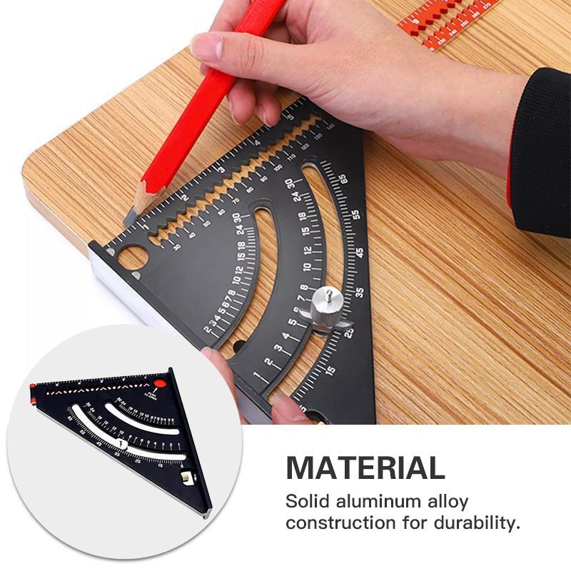 Aluminum Alloy Triangle Ruler Collapsible Extension Adjustable Angle Positioning Scribing Tool 8545289929006-1