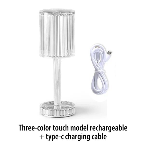 Touch Control Crystal Lamp For Elegant Bedroom Ambient Night Lighting 8656143778073-1