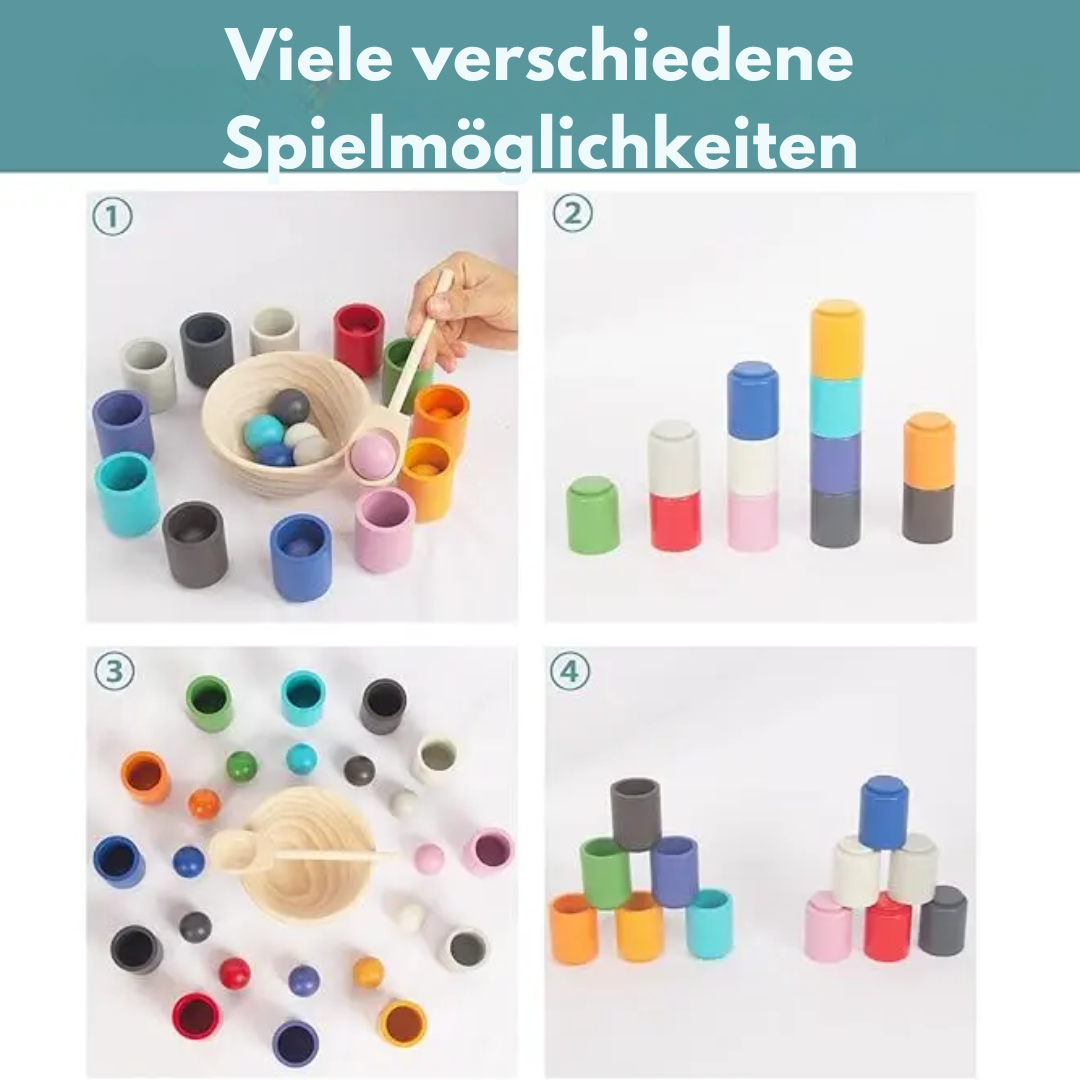 Sorting Toy | Fine Motor Skill Builder | Educational Cups & Balls Set 15181595738438-1