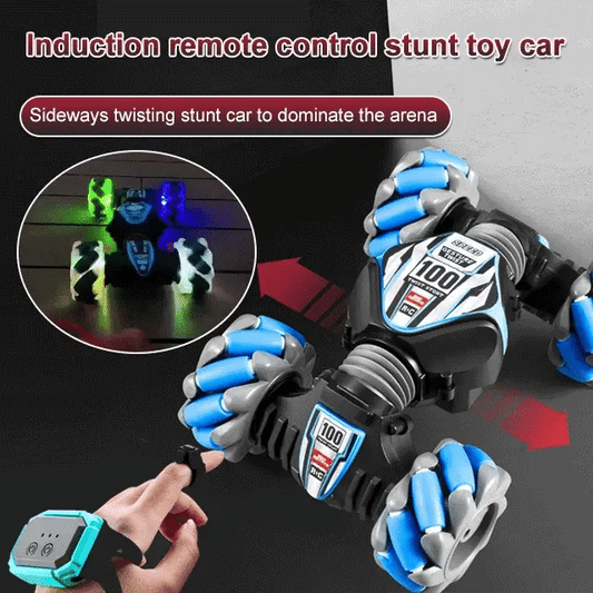 Remote Control Stunt Car 360° Spins Gesture Durable Rechargeable Toy 14899008307526-1
