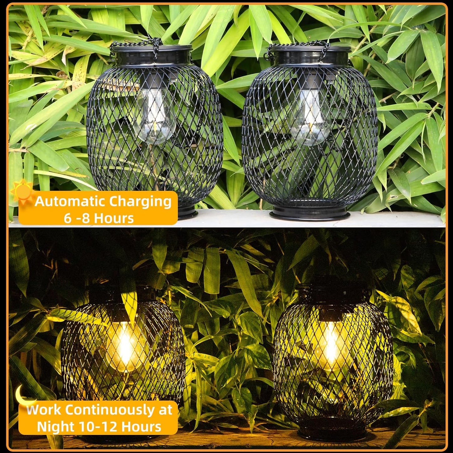Solar Garden Lanterns For Outdoor Nighttime Ambient Lighting 8424390492291-1