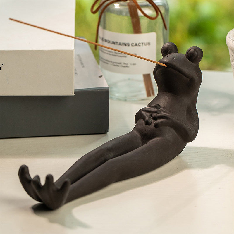 Meditate Frog Incense Stick Holder 6849885896804-1