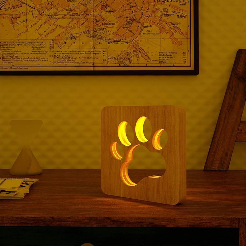 House Decor LED Wooden Lamp 6852124803172-1