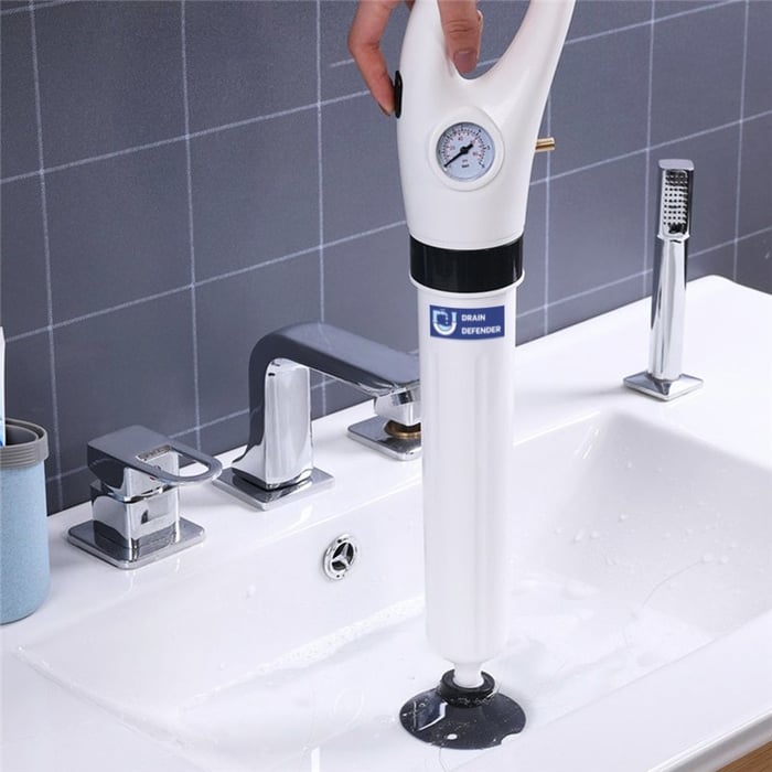 Rechargeable High Pressure Toilet Plunger Drain Clog Remover With Attachments 8545322434862-1