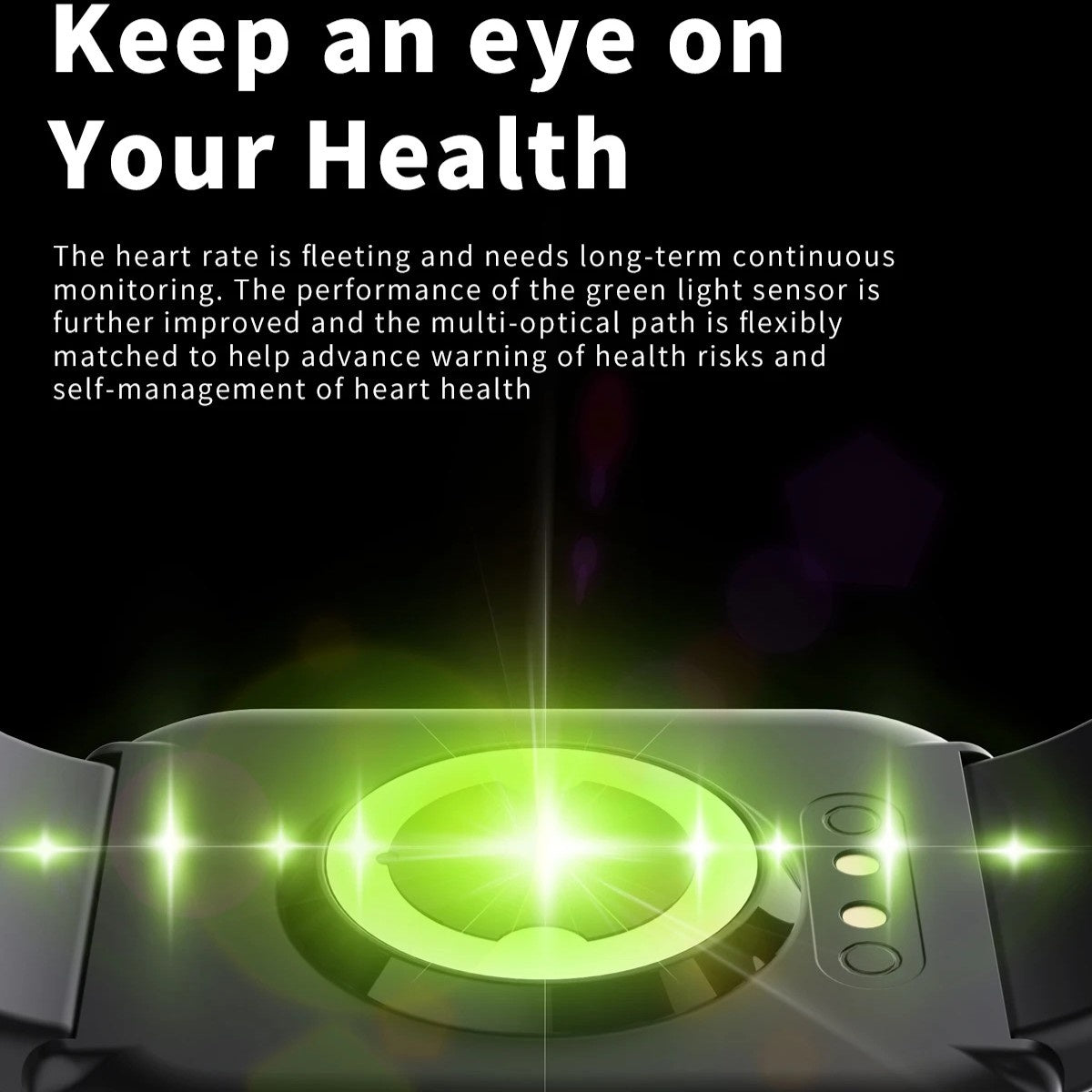 Blood Glucose Monitoring Smartwatch - Bluetooth Call Information Display Health Monitor Multiple