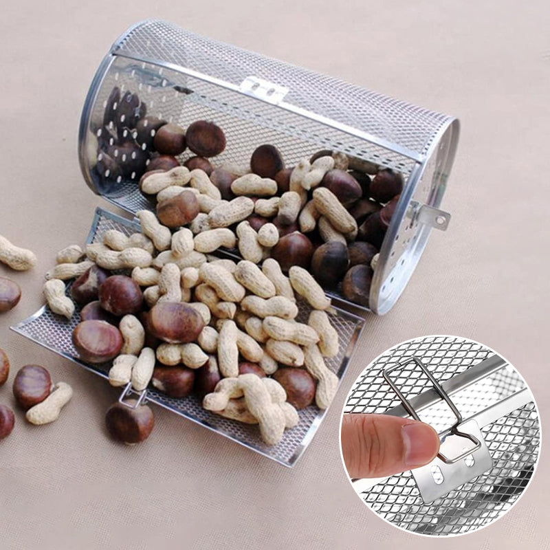 Stainless Steel Rotating Grill Basket | 360° Heat Distribution | Air Fryer Compatible 15146753687878-1