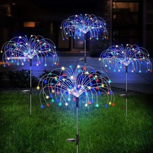 Solar Firework String Lights | 90 LED | Waterproof IP65 | Garden & Outdoor Decoration | 95cm 15170507997510-1