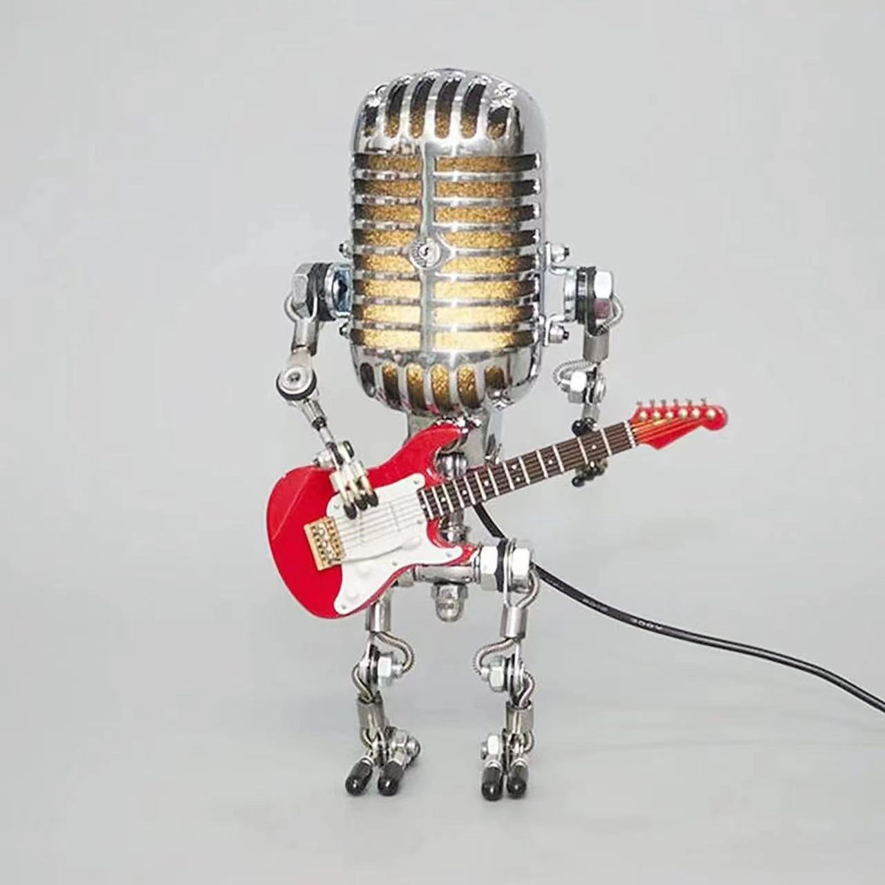Vintage Metal Microphone Robot Desk Lamp🎸 8999588102425-1