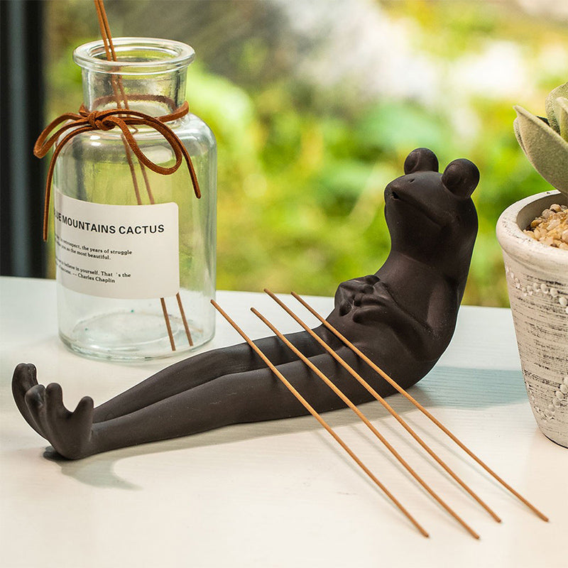 Meditate Frog Incense Stick Holder 6849885896804-1