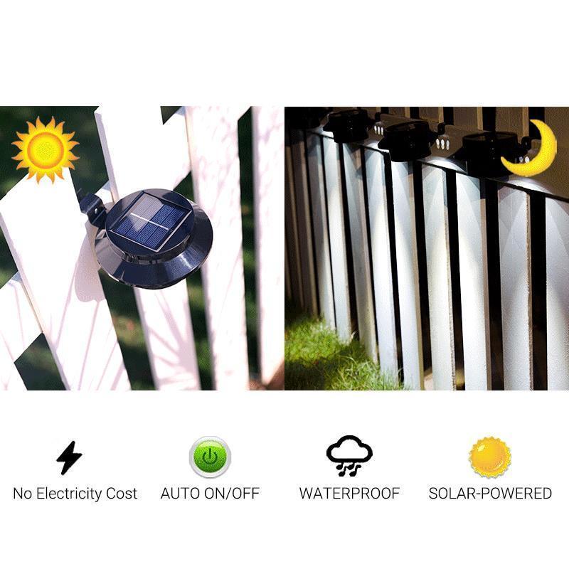 Solar Powered Gutter Lights With Automatic Sensor And Waterproof Design 6851966959716-1