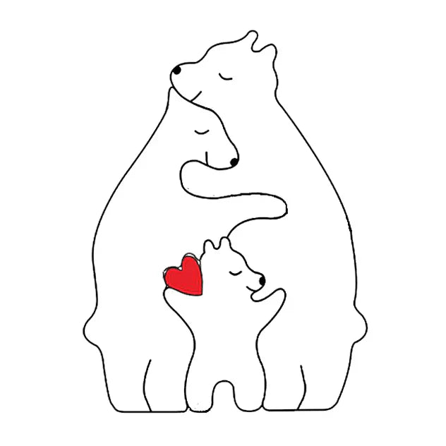 Wooden Family Puzzle for Heartwarming Home Décor and Meaningful Gift 15089197515078-1