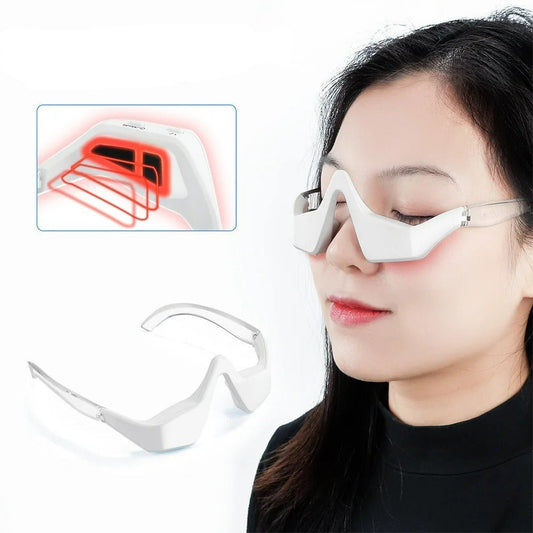 Micro-Current Pulse Eye Massager with Red Light - 3D Massager that Relieves Dark Circles, Removes Wrinkles, Anti-Ageing 8272976740550-1