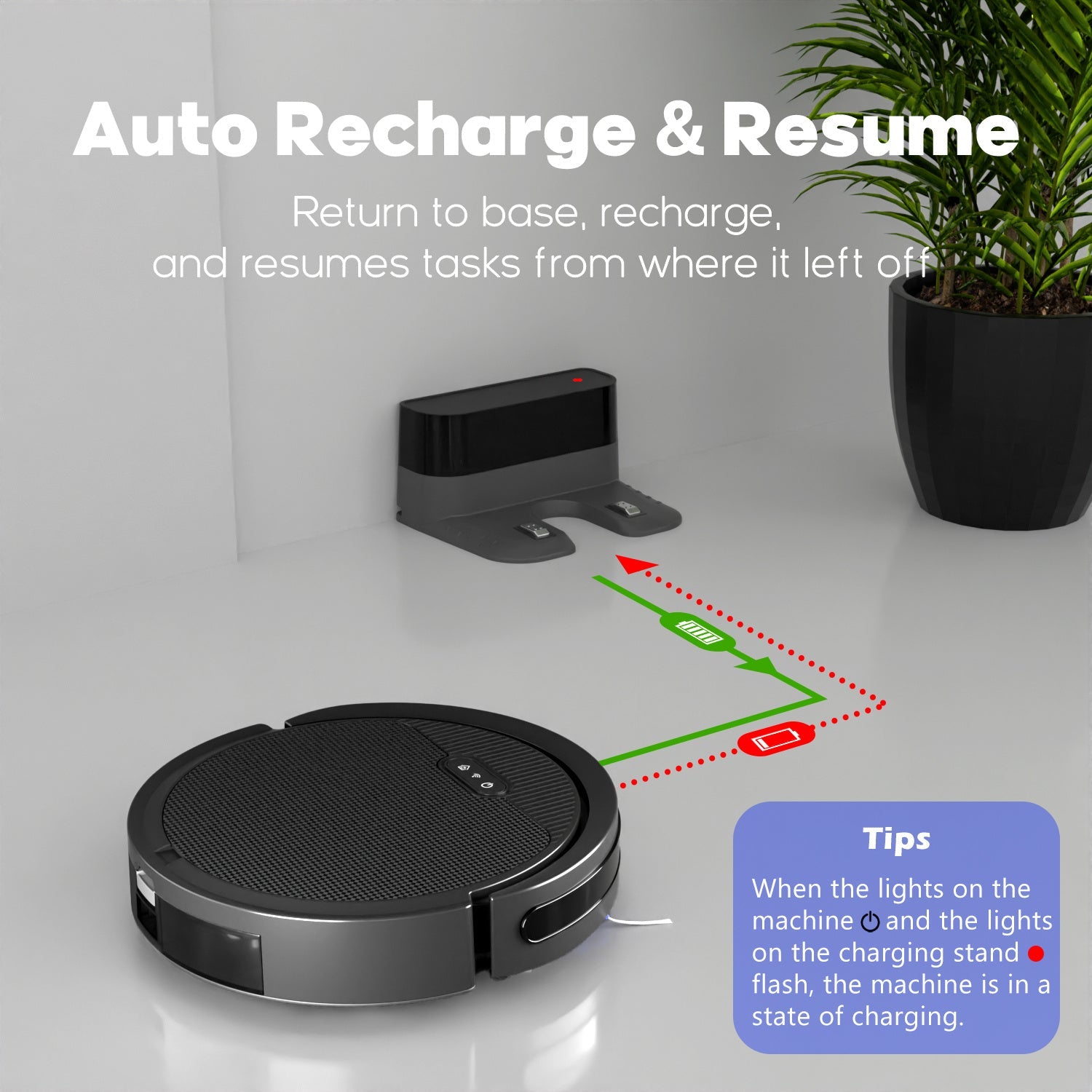 Robot Vacuum And Mop, 3 In 1 Combo Cleaner For Home With Pet Hair And Hard Floor, 5000Pa Suction, 120 Mins Run Time,Self-Charging,Super Thin Body 9013914992860-1