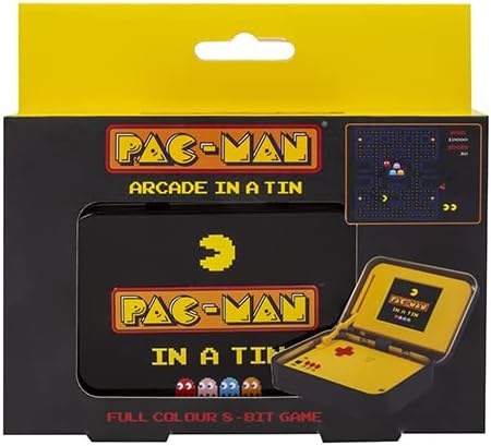 Retro PAC-MAN Pocket Game in Compact Collectible Tin Box 8174695874781-1