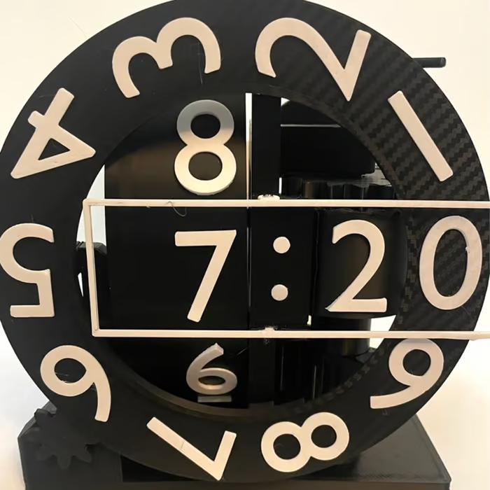 Artistic Flip Clock with Modern Design for Contemporary Spaces 15101086007622-1