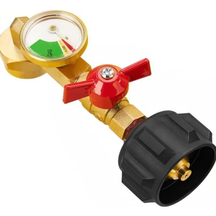 Top-Rated Propane Refill Elbow Adapter with Tank Gauge 9789395370265-1