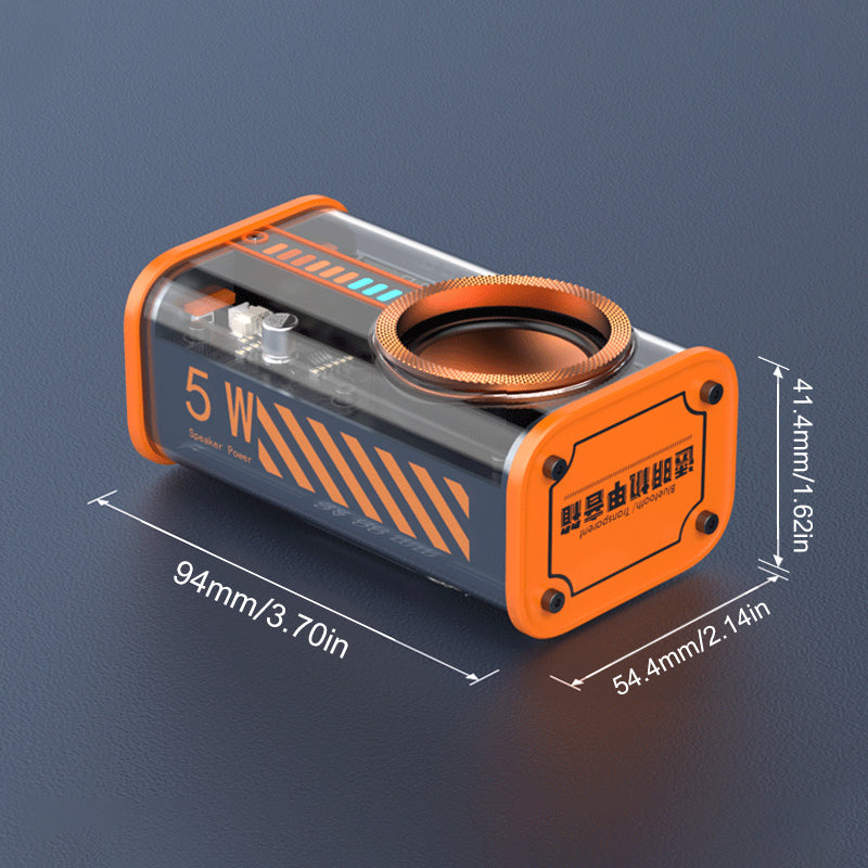 Transparent Mecha Wireless Bluetooth Speaker 7161974423652-1