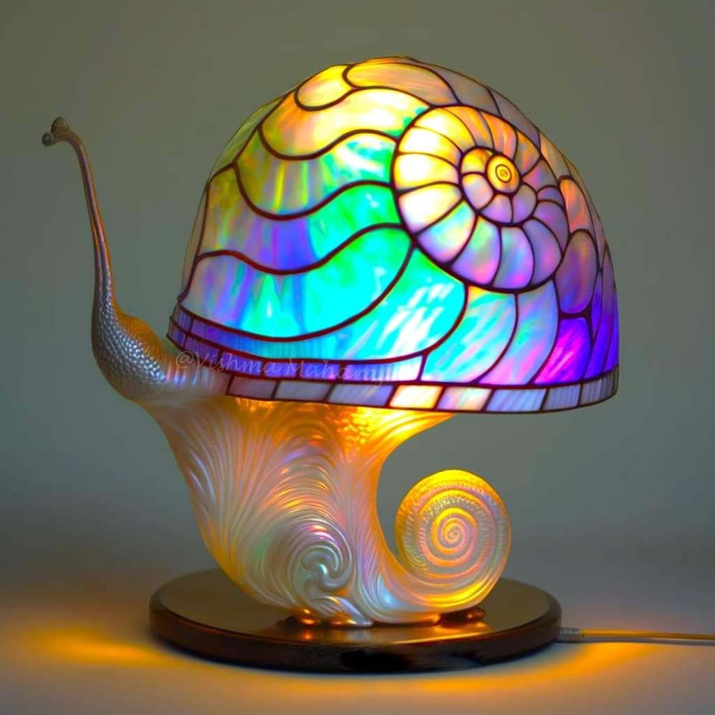 Stained Resin Plant Series Table Lamp 8545299824942-1