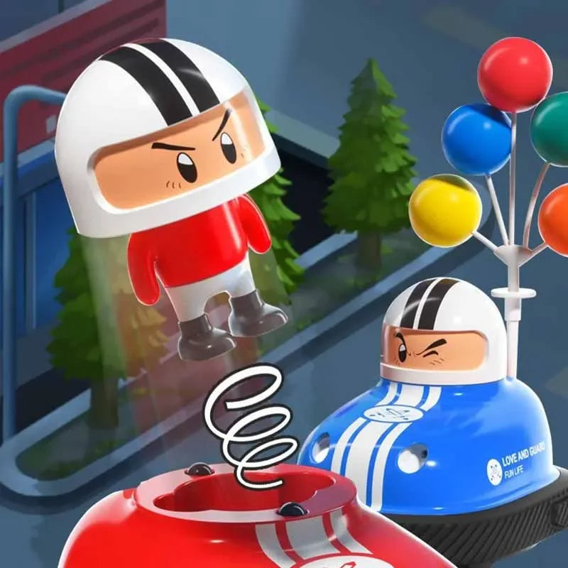 Bumper cars with skid function