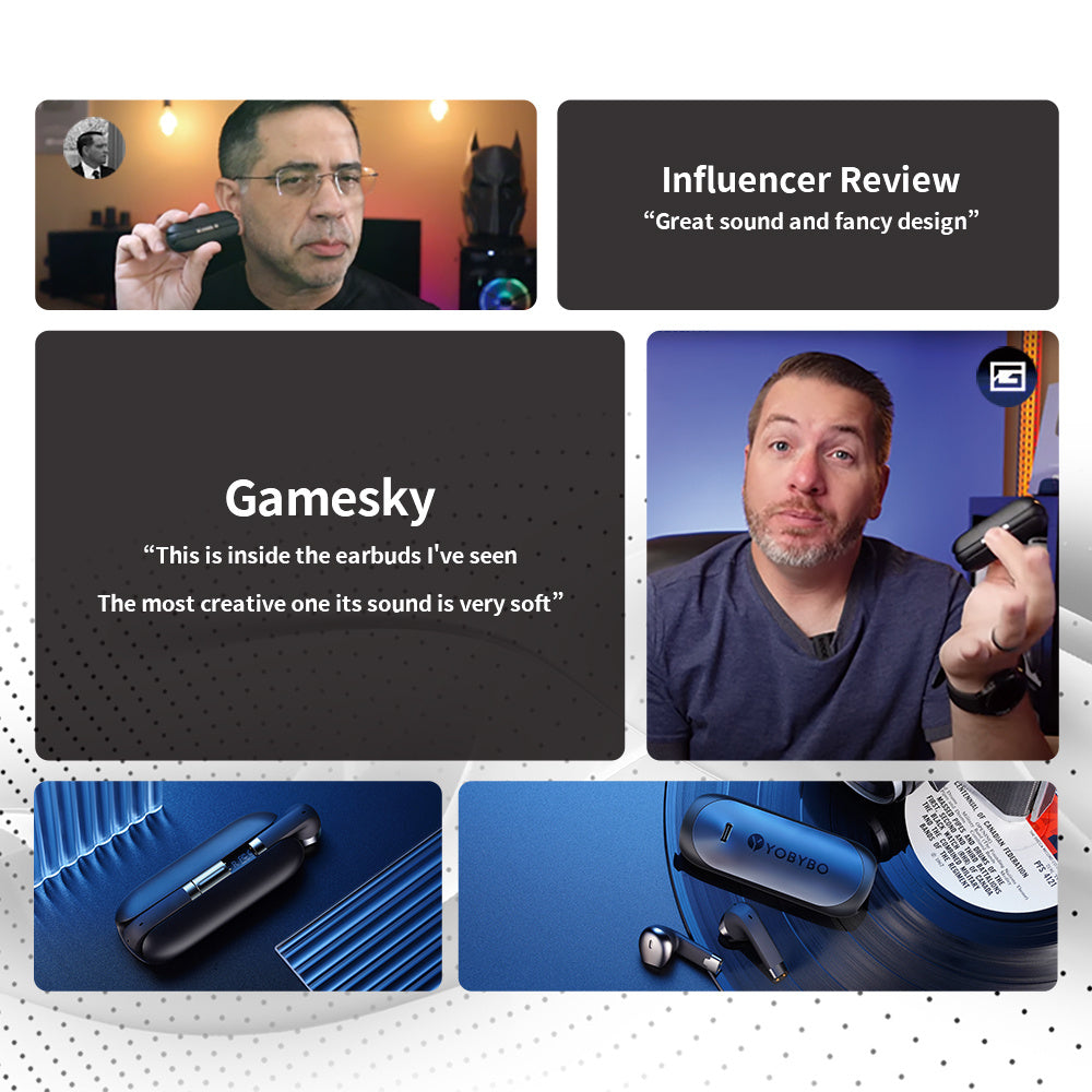 Bluetooth Headset - High Sound Quality Wireless Binaural Mini In-ear Sports Noise Cancellation 9011120734428-1