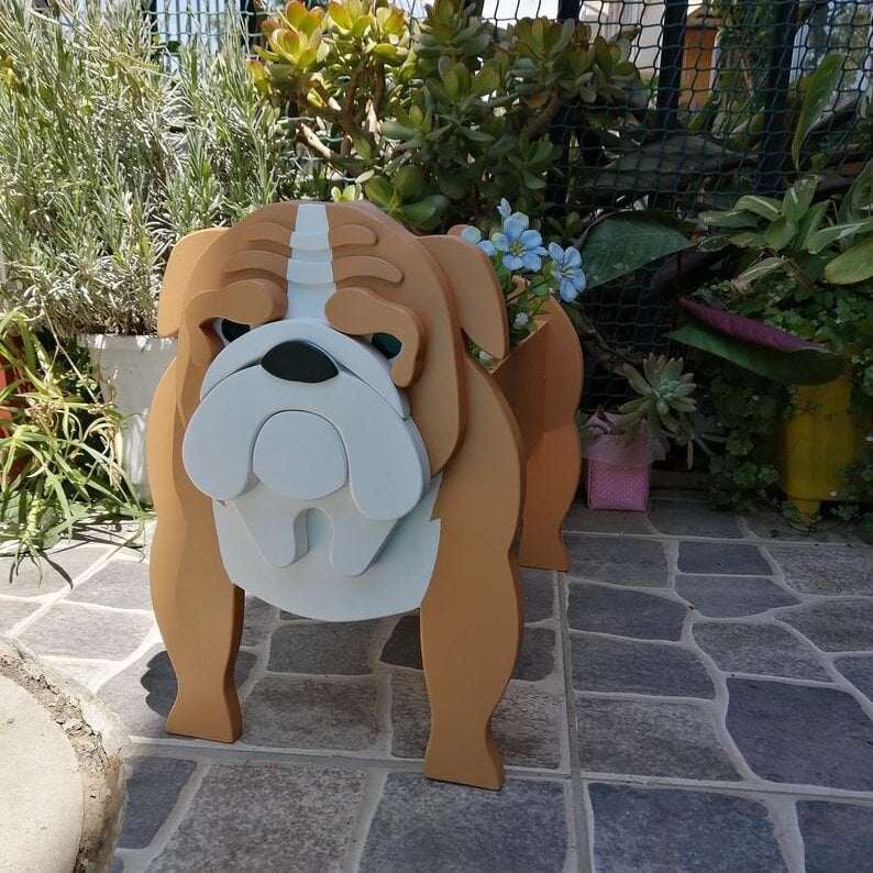 Adorable Dog Shaped Planter for Fun and Charming Garden Decor 15051841143110-1