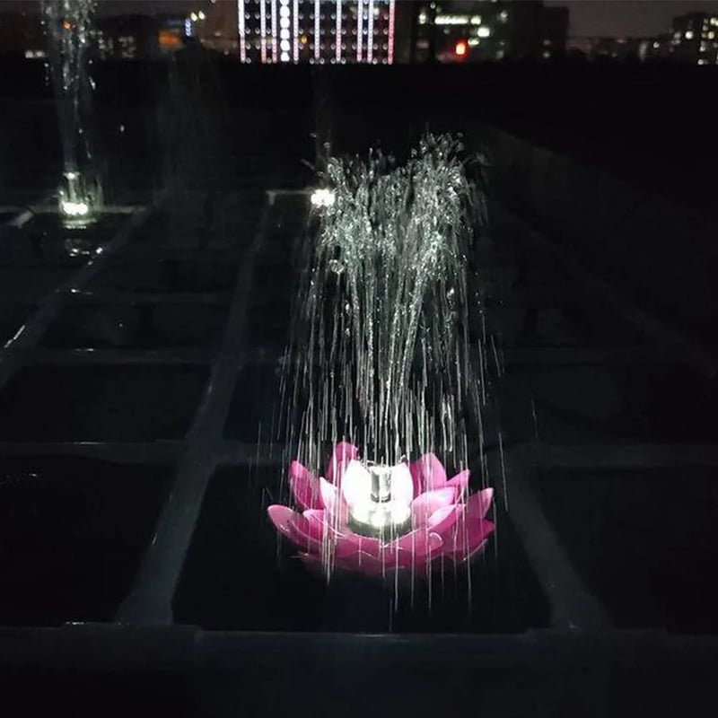 Solar Lotus Fountain for Peaceful and Beautiful Garden Decoration 15051872633158-1