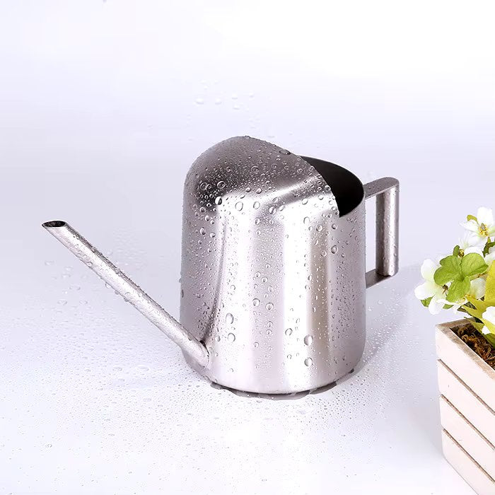 Stainless Steel Watering Can For Indoor & Outdoor Plants – 300Ml Long Spout 14815655690566-1