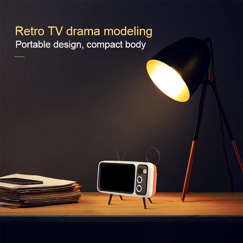 Retro TV Bluetooth Speaker+ Mobile Phone Holder 6851982065764-1