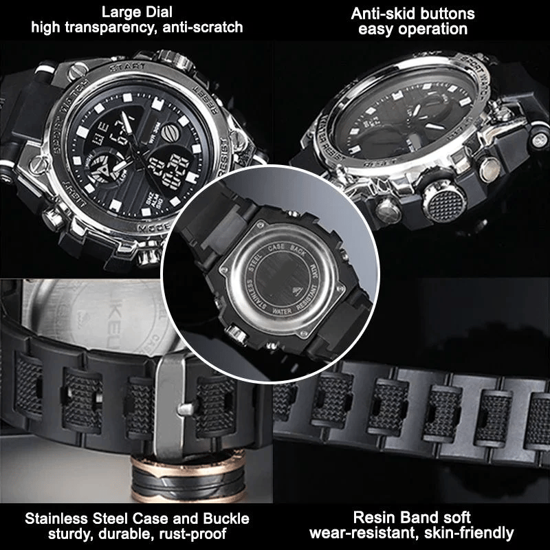 30m Waterproof Premium Men's Sports Watch - Smart and Stylish Smart Waterproof Function Watch 9795113484590-1